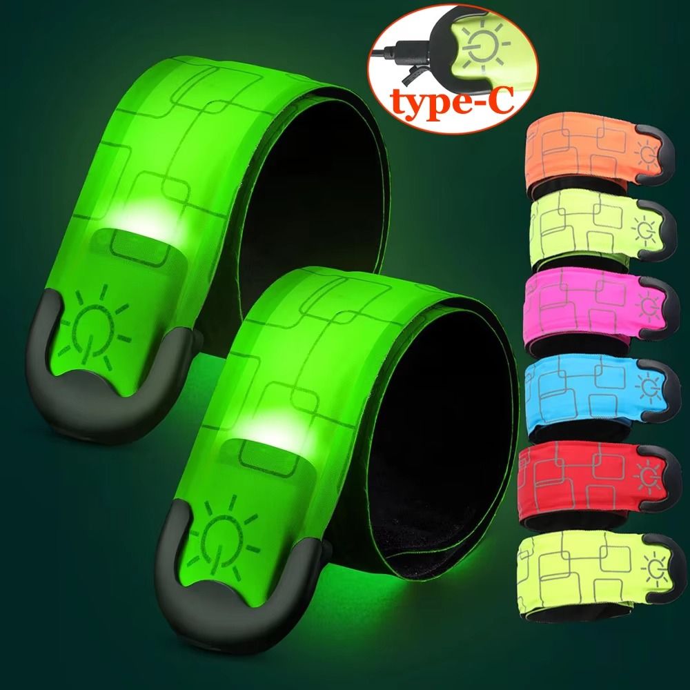 Running Visibility Gear - حزام ذراع للجري الليلي قابل لإعادة