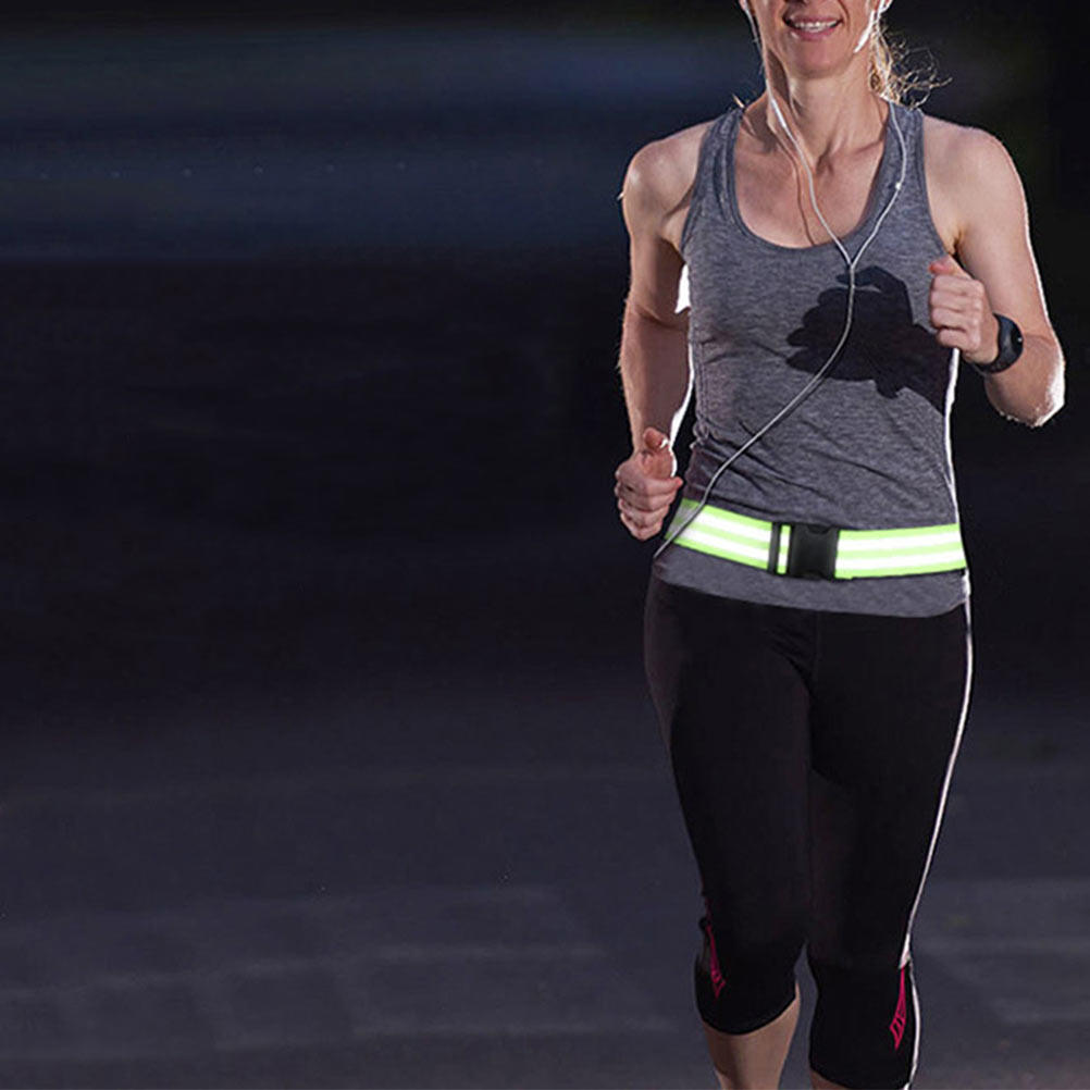 Running Visibility Gear - قطعتان من الأحزمة العاكسة الأنيقة والعملية،