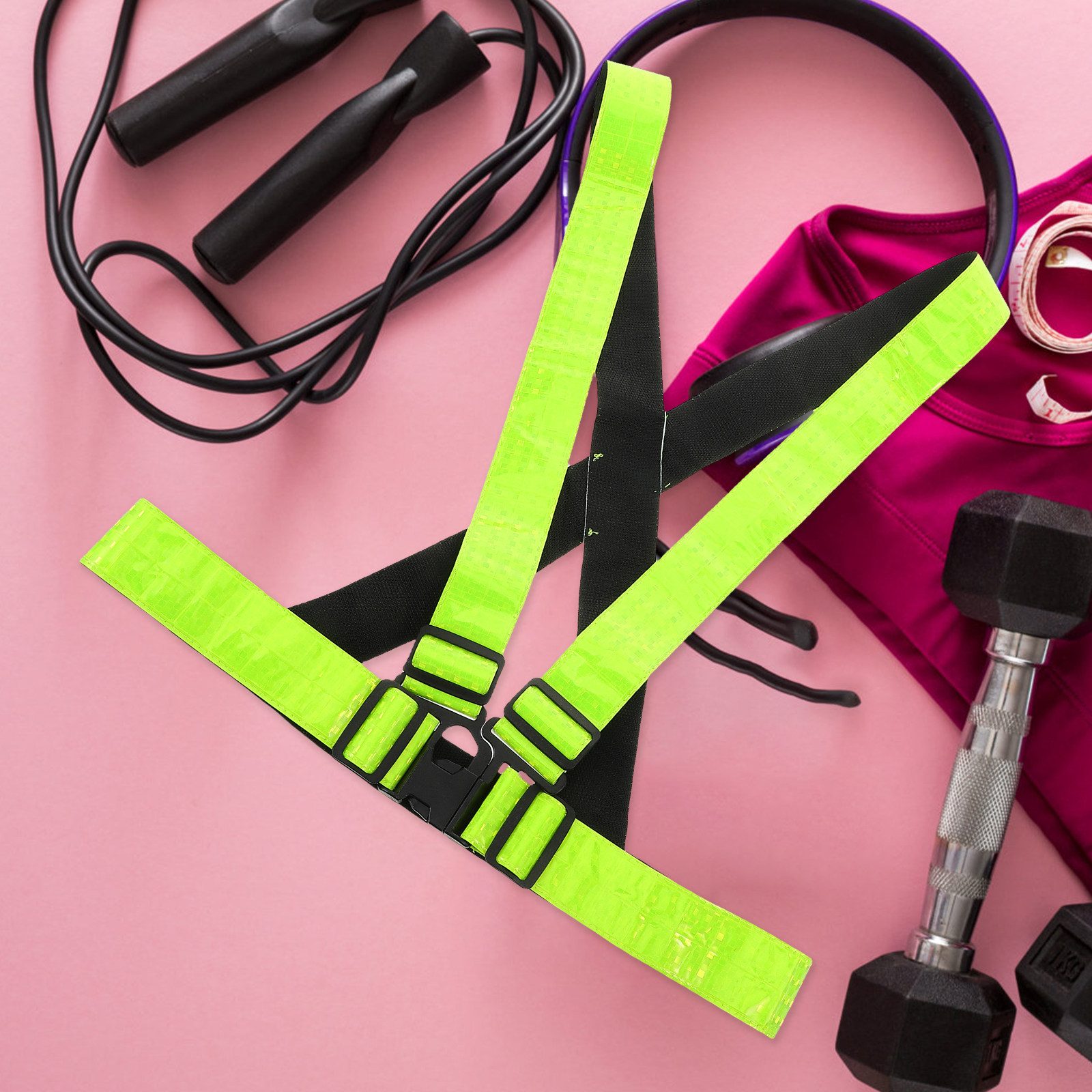 Running Visibility Gear - سترة عاكسة للضوء، معدات أمان ليلية