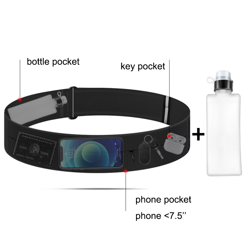 حزام ركض حقيبة الخصر مع زجاجة  - مراجعة Running Gear Belt وسعره