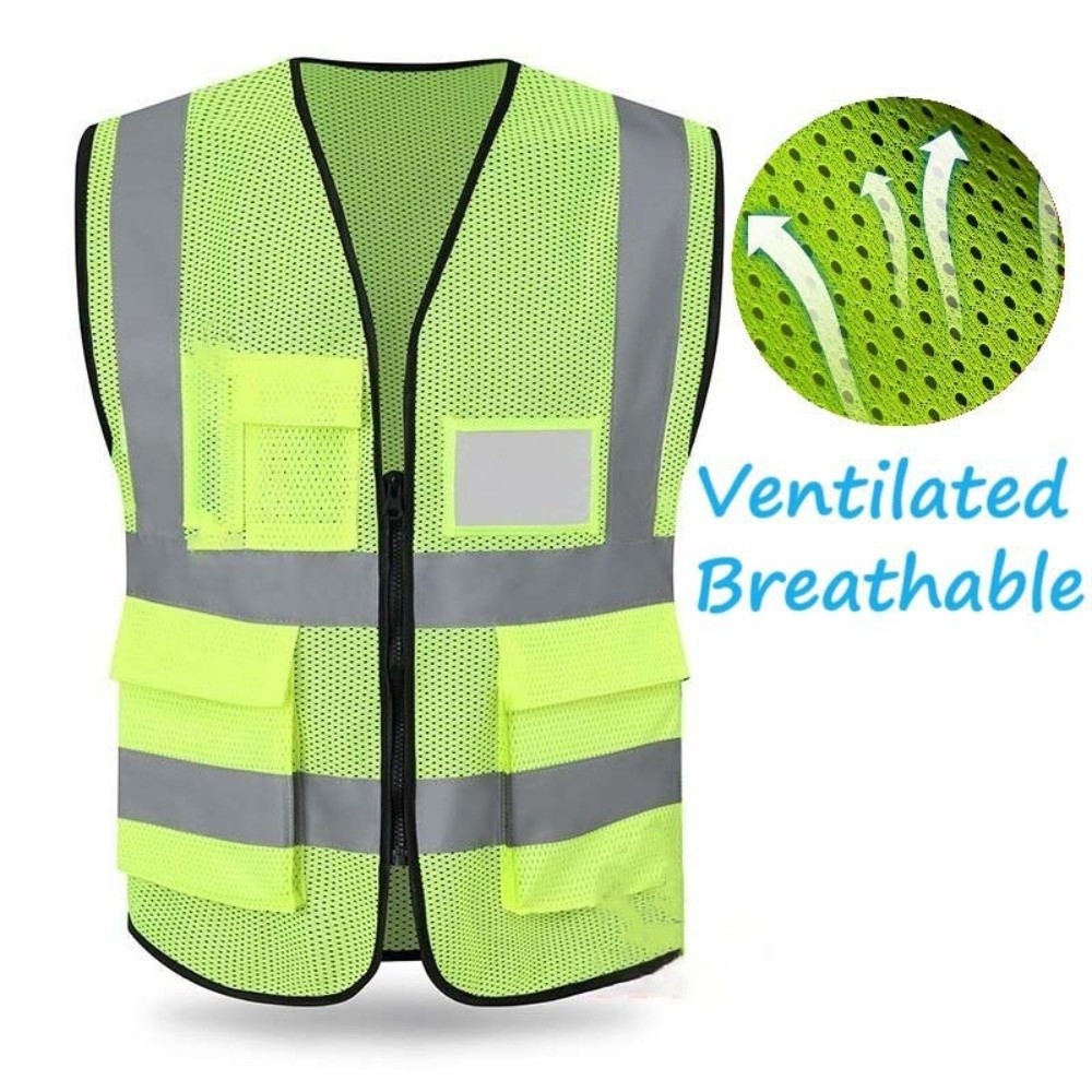 سترة عاكسة عالية الوضوح مع جيب - مراجعة Running Visibility Gear وسعره