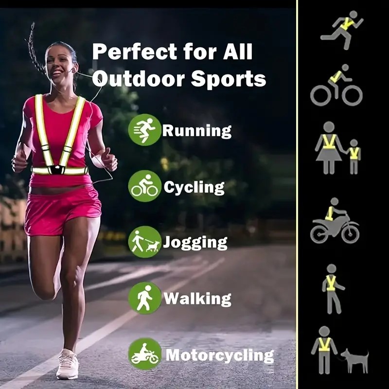 سترة عاكسة للجري، سترة أمان عا - مراجعة Running Visibility Gear وسعره