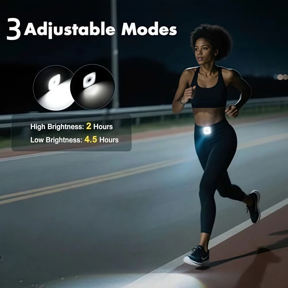 أضواء جري ليلية قابلة لإعادة ا - مراجعة Running Gear On وسعره